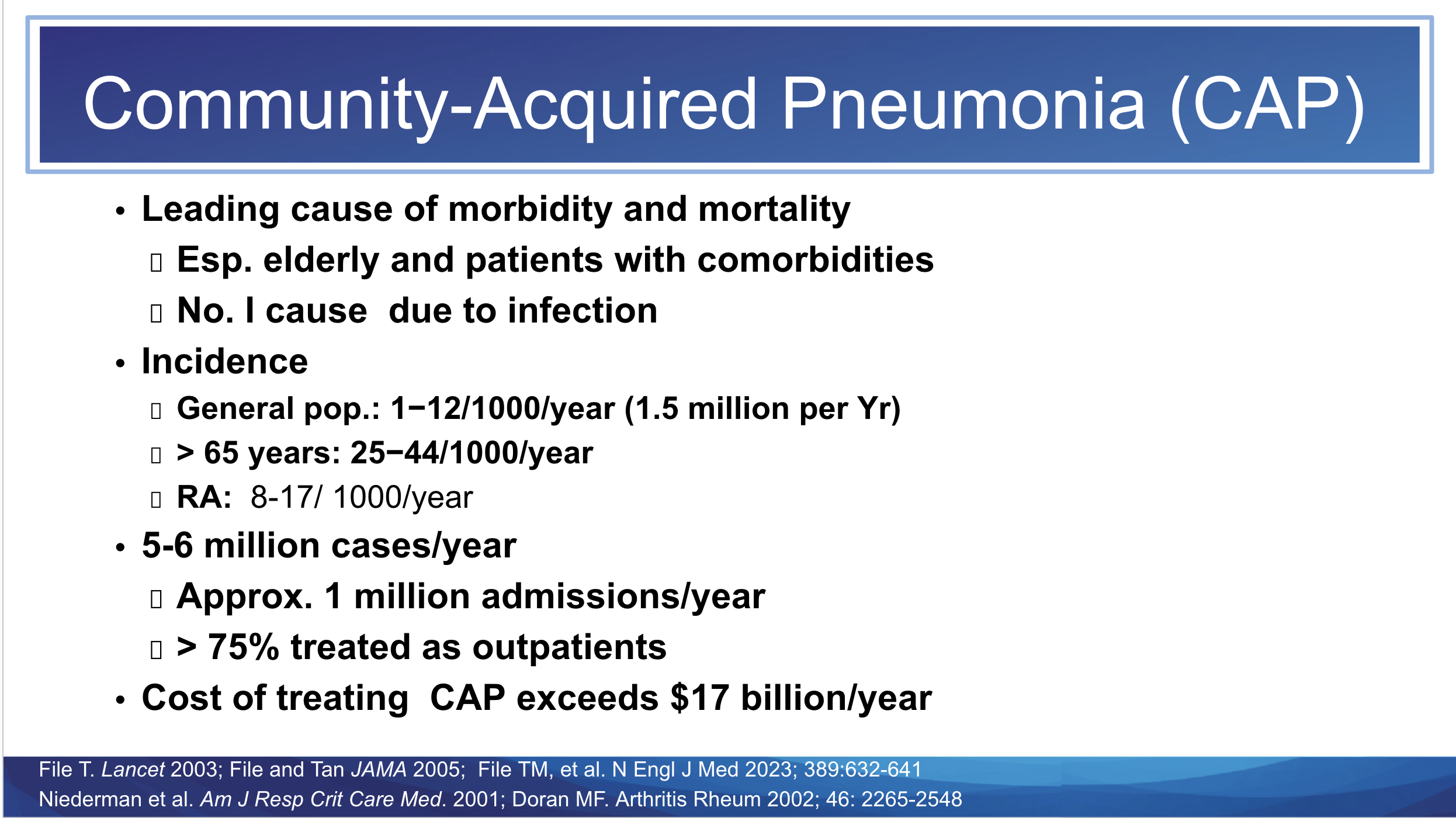 Community Acquired Pneumonia Cap Rheumnow 7904